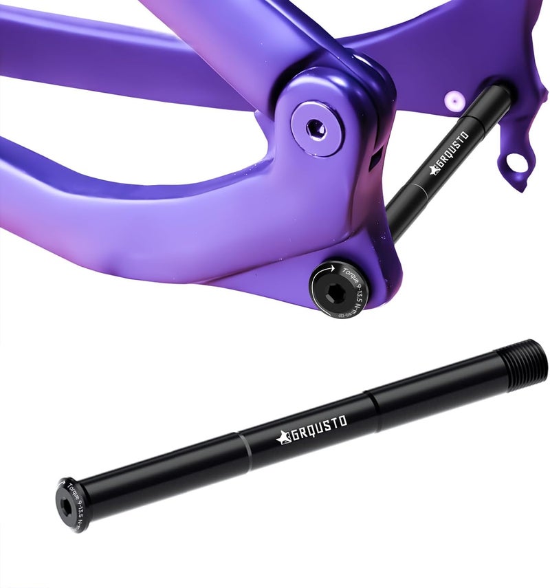 GRQUSTO 1.5mm Thread Pitch Front Rear Thru Axles for Road Mountain Bicyle Suspension Forks Rigid Forks and Bike Rear Frame, 6061 Aluminium Alloy Boost Through Axle: 15mm x 125mm to 175mm Includes 4 Lengths - Image 5